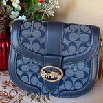 Coach Georgie Saddle Bag In Signature Chambray C4066 Photo 0