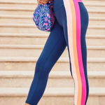 Lilly Pulitzer  Luxletic 24" Weekender‎ High-Rise Midi Legging Oyster Bay Navy Photo 0