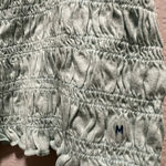 American Eagle smocked crop top tank mint green medium lightweight juniors girl Photo 3