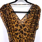 Ralph Lauren Lauren  Women's Leopard Print Sheer Mesh Swim Cover Up- Fits Small Photo 3