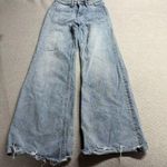 Driftwood  Charlee Patch Pocket Wide Leg Jeans Raw Hem Size 25x32 EUC Photo 0