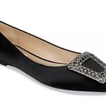Badgley Mischka Emerie Slip On Embellished Flats Black, Size 5.5 NEW +DustBag Photo 1