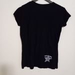 Packing Iron Cowgirl Justice L Capped Sleeves Top in Black White Size L Photo 2