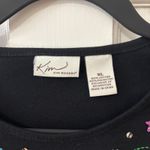 kim rogers Embellished XL Snowman Winter Holiday Christmas Black‎ Top Shirt  Photo 3