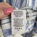 Free Assembly Size XS Shirt Dress Denim Striped Chambray Puff Sleeve V Photo 8