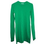 Cotton Citizen Tokyo Long Sleeve Cotton Mini Dress in Kelly Green XS Photo 1