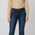 Wrangler Boot Cut Jeans Dark Wash Denim Embellished Pockets Size 7x36 Cowgirl Photo 0