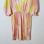 White Birch Boho Mini Dress Size Large Yellow and Pink Dyed Look Dress Photo 1