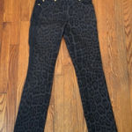 Escada Slim Straight‎ Jeans leopard print Black Grey size 34 us 2 Photo 0