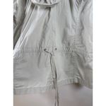 Eddie Bauer  Beige Hooded‎ Lightweight Utility Jacket Womens XXL Drawstring Coat Photo 2