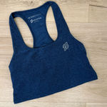 Beyond Yoga  X Peloton Blue Heather Crop Tank Photo 0