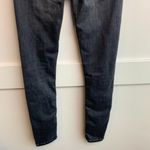 ZARA  Black Dark Wash The High Waist Skinny Jean Photo 9