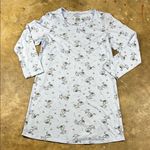 Light Blue Long Sleeve nightgown with cat prints Size: Small Photo 0