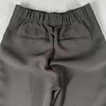 Ann Taylor  Womens S Black The Straight High Rise Crop Pull On Flat Front Pants Photo 8