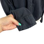 BDG Denim Ombre Shirt Womens Medium Long Sleeve Chambray Button Down Boxy Black Photo 3