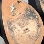 Casadei  Silk Satin Knot Bow Chunky Platform Stiletto Pumps High Heels Black 6 Photo 10