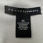 Grace Elements  XS Gray Button Up Tunic Blouse Top Womens Photo 6