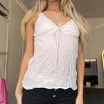 Aeropostale y2k vintage beaded white coquette milkmaid cami Photo 5