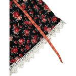 Bobbie Brooks Floral Dress Boho Bohemian Cottage Pinup Style Red Size L Photo 5