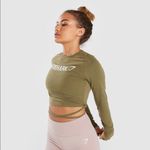 Gymshark ✨HP✨ Ribbon Tie Long Sleeve Crop✨ Photo 3