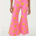 Free People Youthquake Printed Crop Pants Wide (NWT Leg Lipstick Combo Photo 0