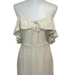 Kimchi Blue NWT Urban Outfitters  Cold Shoulder Mini Dress Lace Ivory Size 8 Photo 0