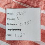 Old Navy  Orange Stripe Shorts Size 20 Preppy Orange Striped Chino Shorts Photo 6