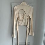 Reformation  Ivory Zaire Knit Long Sleeve S Photo 5