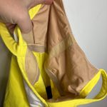 Lululemon  work it out tank yellow navy blue white women's size 4 activewear Photo 5