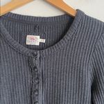 Faherty Legend Apres Waffle Henley Black Photo 5