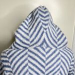 89th and Madison Open Front Long Cardigan Women’s Size Small Chevron Fuzzy Pockets Photo 6