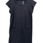 Kindred‎ Bravely Womens Nursing Gown Snap Size 1X/2X Breastfeed Comfy Pockets Black Photo 0