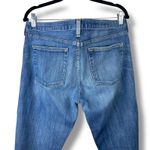 J.Crew  Matchstick Medium Wash Frayed Mid Rise Denim Jeans Size 32 Short Petite Photo 5