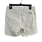 Anthropologie Shorts 27 White Chino All Over Textured Circles Photo 3