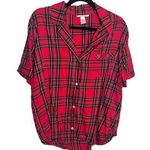 Victoria's Secret Victoria Secret Plaid Pajama Top Women Size Large L Buffalo Paid Holiday Photo 0