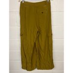 Madewell Sz 12 Olive Green Harlow Wide Leg High Rise Viscose Cargo Pants solid Photo 4