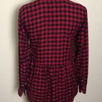 American Eagle  Jegging Fit Buffalo Plaid Red Top Photo 3