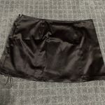 Urban Outfitters Blossom Satin Lace-Up Mini Skirt NWT Size S - Brown Photo 6