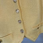 Talbots Vintage Butter Yellow Wool Blend Sweater Vest Petite Photo 3