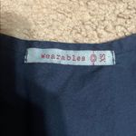 XCVI  Wearables Raymond Sleeveless Ruched Poplin Jersey Dress Blue XS Photo 6