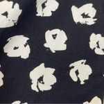 Vintage Dress Floral Party Puffed Sleeves 1980s Flared Skirt Princess Seams Black Size M Photo 16