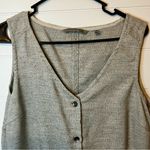 Horny Toad Gray Button-Front Midi Dress Wool Blend Medium Minimalism Casual Photo 5