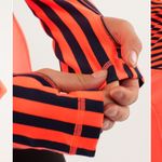 Lululemon Forme Classic Stripe Light Flare Inkwell Zip Front Athletic Jacket 8 Photo 10