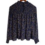 Finn & Grace Anthropologie Blue Floral Blouse Photo 5
