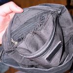 Black leather Fringe Shoulder Bag Photo 4