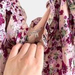 NEW Ronny Kobo Daisha Top In Dusty Rose Floral Pink Purple Size Large L Photo 2