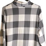 Lands' End Lands’ End Gray Buffalo Plaid Plus Size Fitted Lightweight Turtleneck 2X #475646 Photo 4