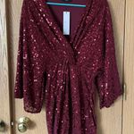 VICI Burgundy Sequin Dress Photo 0