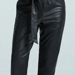 Bagatelle Faux leather like new. Paper bag high waist with belt. Size large. Photo 0