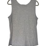 Old Navy Light Gray White Athletic Tank Top Shirt Fitness Workout Tee Women’s Size Large! Photo 0